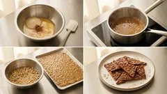 オートミールで作るフロランタン風クッキー—薄くのばしてザクザク香ばしく焼くコツ